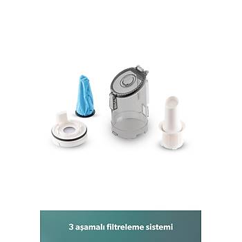 Homend Dustroyer 1272H 2 in 1 Kablolu Dikey S�p�rge Beyaz Gri