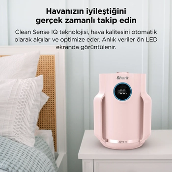 Shark Neverchange5 Compact Pro Hava Temizleyici Pembe Rose HP072EUPK