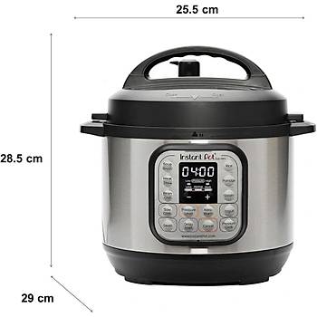 Instant Pot Duo 7'si 1 Arada Ak�ll� Pi�irici, 5.7 L, D�d�kl� Tencere, Yumu�ak Pi�irici, Pilav Pi�irici, Sote Tavas�, Yo�urt Haz�rlay�c�, Buharl� Pi�irici Ve Yemek Is�t�c�s�