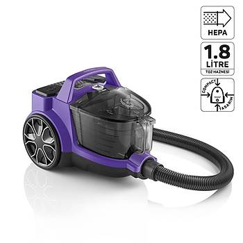Arzum AR4070 Cleancompact Cyclone Mor 890 W Torbas�z S�p�rge