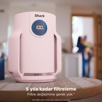 Shark Neverchange5 Compact Pro Hava Temizleyici Pembe Rose HP072EUPK