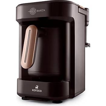 Karaca Hat�r Barista T�rk Kahve Makinesi ? 5 Fincan, S�t K�p�rtme ve S�tl� ��ecek Haz�rlama �zellikli, Kolay Temizlenen Ceviz Kahverengi