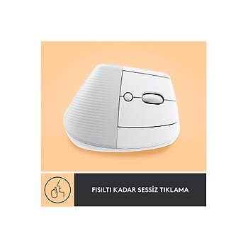 Logitech Lift BEYAZ 910-006475 Ergonomik Dikey Optik Kablosuz Mouse