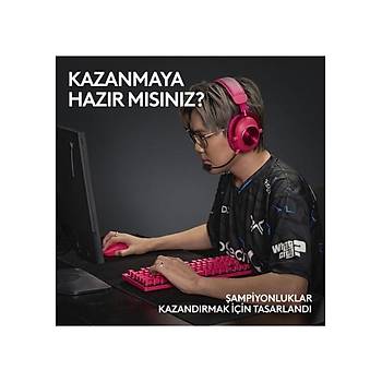Logitech G PRO X TKL LIGHTSPEED Pembe 920-012159 RGB Tactile Switch Kablosuz Mekanik Oyuncu Klavye