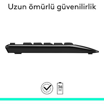 Logitech MK345 Siyah 920-006514 Kablosuz Klavye Mouse Seti