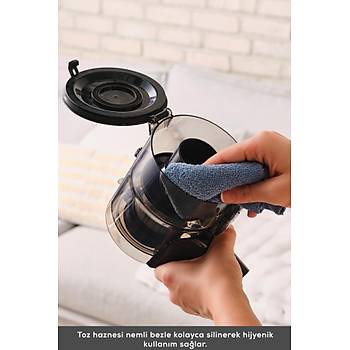 Karaca Vantuz Power UP Pro �arjl� Dikey S�p�rge Black Chrome
