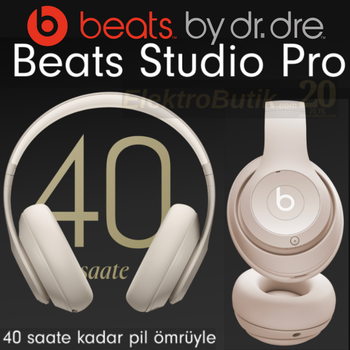Beats Studio Pro ANC SANDSTONE Kulak st Bluetooth Kulaklk KUM MQTR3EE/A