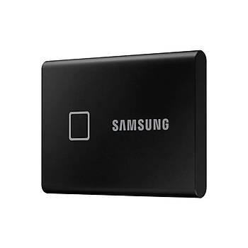 Samsung T7 Touch (Parmak Ýzi Þifreleme)  2TB USB 3.2 Gen 2 MU-PC2T0K/WW Taþýnabilir SSD Siyah (3 Yýl Samsung Türkiye Garantili)