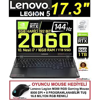 Lenovo Legion5 i7-10750H 16GB 1TB SSD RTX2060 DOS 17.3 81Y80071TX