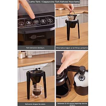 Karaca Hat�r Barista Cappuccino ve T�rk Kahve Makinesi Antrasit