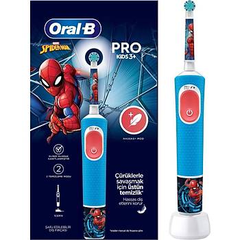 Oral-B Vitality Pro Spiderman Ozel Seri Cocuklar Icin Sarj Edilebilir Dis Fircasi