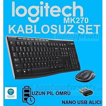 Logitech Mk270 Kablosuz Klavye Mouse Q TR 920-004525