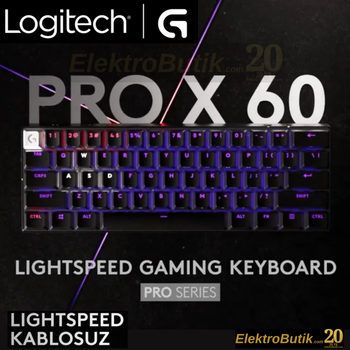Logitech G Pro X 60 Siyah 920-011913 Kablosuz Mekanik Oyuncu Klavye