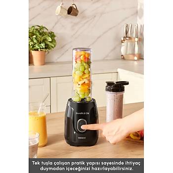 Karaca Blendfit Go Siyah Personal Ki�isel Smoothie Blender Buz K�r�c�l� �ift Hazne  600ml & 400ml