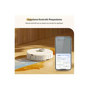 Roborock Q8 Ak�ll� Robot S�p�rge Beyaz 10.000 Pa Cekis Gucu 2 YIL ROBOROCK TURKIYE GARANTILI