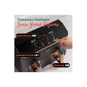 COSORI 8 IN 1 8.5 LT CIFT BOLGELI AIR FRYER ?CAF-R901-AEU