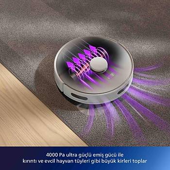 PHILIPS XU3110/02 HOMERUN ISLAK KURU MOPLU ISTASYONLU ROBOT SUPURGE BEYAZ