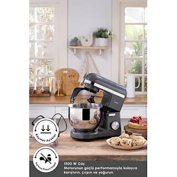 Karaca  Mastermaid Chef Pro �ift Kollu 1500 W Mutfak �efi Gri