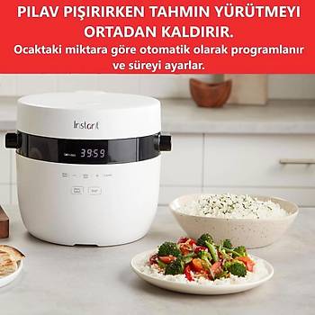 Instant Pot H�zl� Pilav Pi�irici ve Buharl� Pi�irici 40 Porsiyon 5 Lt.