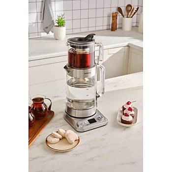 Karaca x Refika G�nl�bol Xl Cam �ay Makinesi Chrome