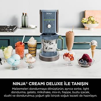 Ninja CREAMi Deluxe 10-in-1 Dondurma ve Frozen Makinesi-Blackberry NC502EUND