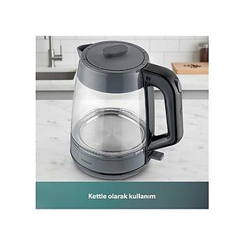 Homend Infinity XL 1764H 1900 WATT Cam �ay Makinesi Antrasit Siyah