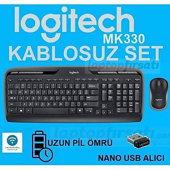 Logitech MK330 Kablosuz Klavye Mouse Set 920-003988