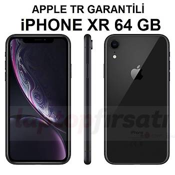 Apple iPhone XR 64GB SÝYAH MRY42TU/A (2 Yýl Apple TR Garantili)