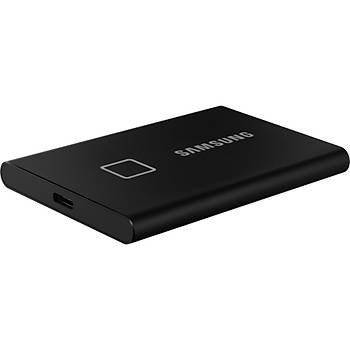 Samsung T7 Touch Parmak izi Sifreli 1TB MU-PC1T0K/WW 1050MB-1000MB/Sn USB 3.2 Gen2 Harici SSD Siyah 3 YIL Samsung TR Garantili
