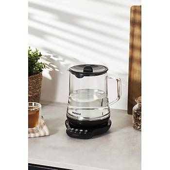 Homend Royaltea 1746H Konusan CAM Cay Makinesi 1800W 1,5lt CAM Isitici 1Lt. Cam Demlik