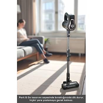 Karaca Vantuz Power UP Pro �arjl� Dikey S�p�rge Black Chrome