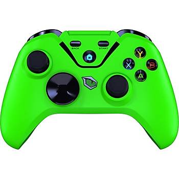 Pusat Clutch Titresim Geri Bildirimli Cift Mod Kablosuz Bluetooth ve 2.4 GHz Gamepad Yesil