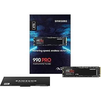 Samsung 990 PRO 4TB MZ-V9P4T0BW 7450MB-6900MB/Sn PCIe 4.0 x4 NVME 2.0 M.2 SSD 5 YIL Samsung TURKIYE Garantili