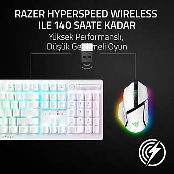 Razer Basilisk V3 Pro Beyaz RZ01-04620200-R3G1 RGB Optik 30K Kablosuz Oyuncu Mouse