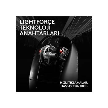 Logitech G PRO X Superlight 2C Siyah 910-007532 44K Lightspeed Hero 2 Optik �arjl� 51gram Kablosuz Oyuncu Mouse