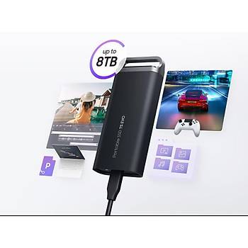 Samsung T5 EVO 4TB MU-PH4T0S 460MBSn USB 3.2 Harici Tasinabilir SSD Siyah 3 YIL Samsung TURKIYE Garantili