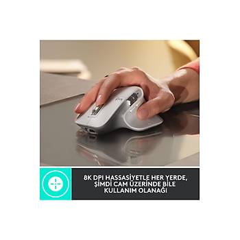 Logitech MX Master 3S Performans 8000 DPI Optik Sensrl Sessiz Kablosuz Mouse - Siyah 910-006559