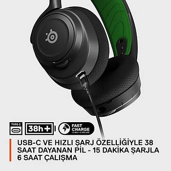 SteelSeries Arctis Nova 7X SSH61565 �oklu Platform Kablolu/Kablosuz Kulak �st� Oyuncu Kulakl���