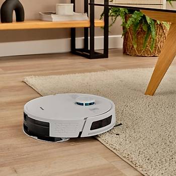 HOMENDALEX LASER 1291H MOPLU VE HARITALAMALI 5 KPA ROBOT SUPURGE BEYAZ 2025