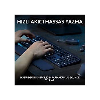 Logitech MX Keys S 920-011594 Ayd�nlatmal� Kablosuz �arjl� TR Klavye