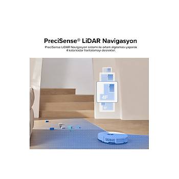 Roborock S8 Sonic Mopping Ak�ll� Robot S�p�rge S8 Beyaz