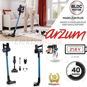 ARZUMAR4207-M MAGICLEAN PLUS 280 WATT DIKEY SARJLI SUPURGE