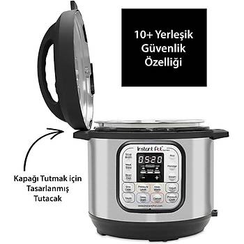 Instant Pot Duo 7'si 1 Arada Ak�ll� Pi�irici, 5.7 L, D�d�kl� Tencere, Yumu�ak Pi�irici, Pilav Pi�irici, Sote Tavas�, Yo�urt Haz�rlay�c�, Buharl� Pi�irici Ve Yemek Is�t�c�s�