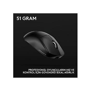 Logitech G PRO X Superlight 2C Siyah 910-007532 44K Lightspeed Hero 2 Optik �arjl� 51gram Kablosuz Oyuncu Mouse