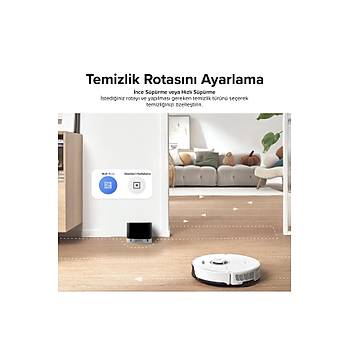 Roborock S8 Sonic Mopping Ak�ll� Robot S�p�rge S8 Beyaz