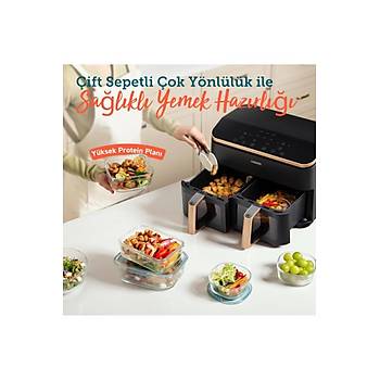 COSORI 8 IN 1 8.5 LT CIFT BOLGELI AIR FRYER ?CAF-R901-AEU