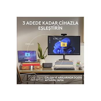 Logitech MX Anywhere 3S Kompakt 8000 DPI Optik Sensrl Sessiz Bluetooth Kablosuz Mouse, Pembe 910-006931