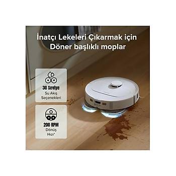 Roborock Qrevo S ��p �stasyonlu Beyaz Ak�ll� Robot S�p�rge