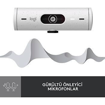 LOGITECH BRIO 500 FULL HD 1080P MIKROFONLU WEB KAMERASI  BEYAZ 960-001428