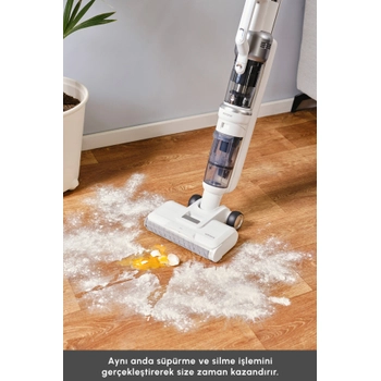 Karaca Aquaclean Pet 3In1 Kablosuz Islak&Kuru Dik S�p�rge, Paspas Ve El S�p�rgesi